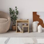 Τραπεζάκι βοηθητικό - Κομοδίνο Bon Megapap χρώμα sapphire oak 40x35x40εκ.