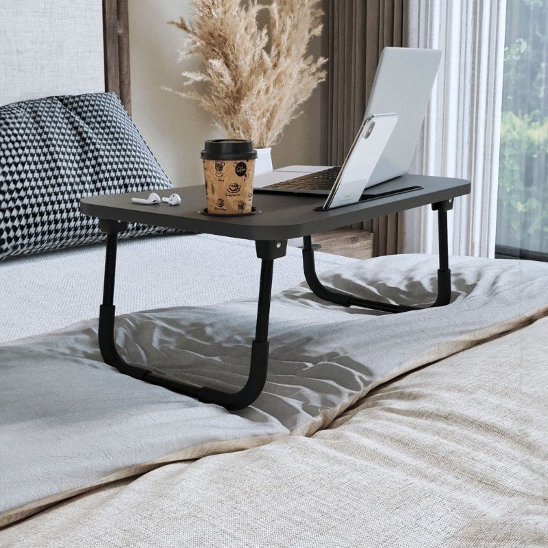 Τραπεζάκι laptop Sedon Megapap χρώμα ανθρακί 59,2x39,2x26,2εκ. - Image 2