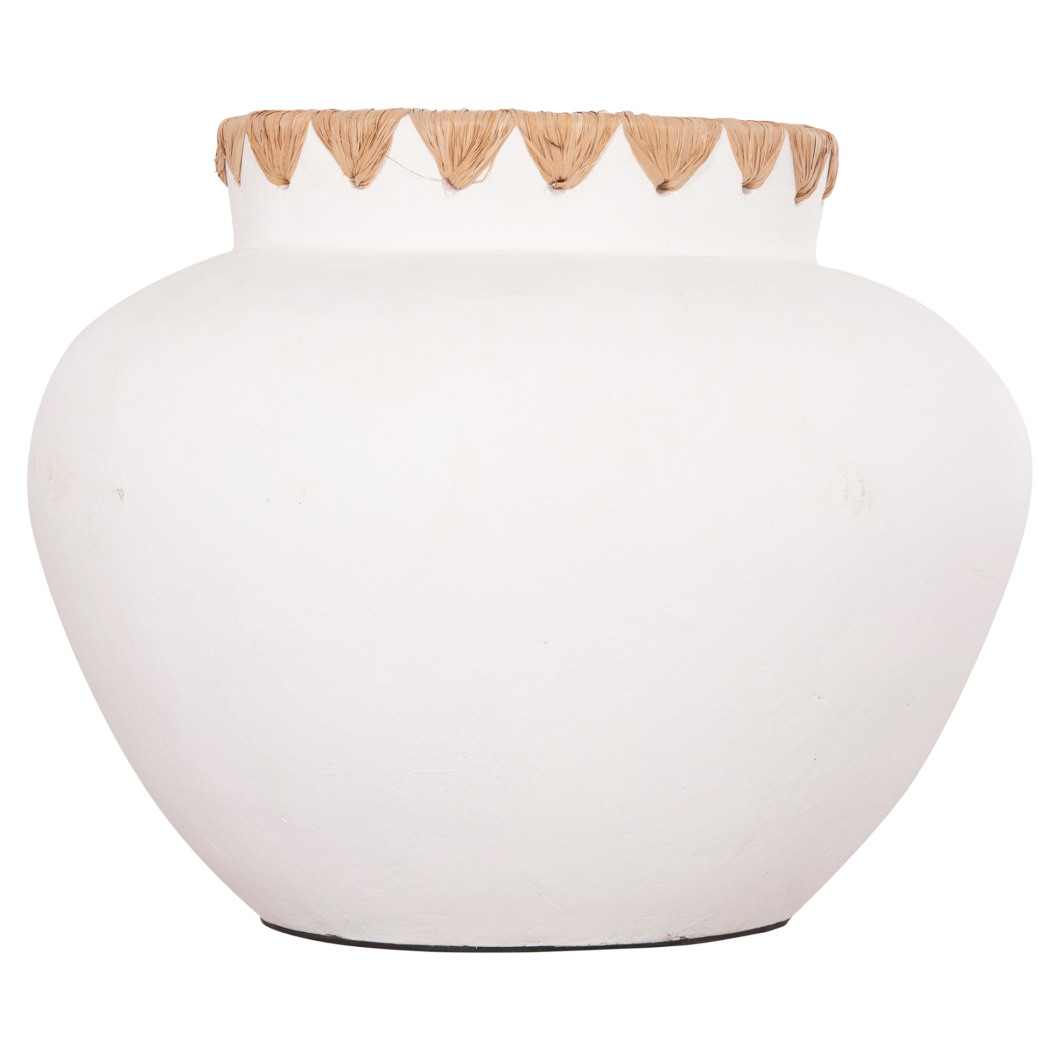 ΔΙΑΚΟΣΜΗΤΙΚΟ ΒΑΖΟ RENTON(S) HM4735 ΤΕΡΑΚΟΤΑ ΛΕΥΚΗ-ΠΛΕΞΗ ΨΑΘΑΣ ΣΤΟ ΣΤΟΜΙΟ Φ23x19Υεκ - Image 3