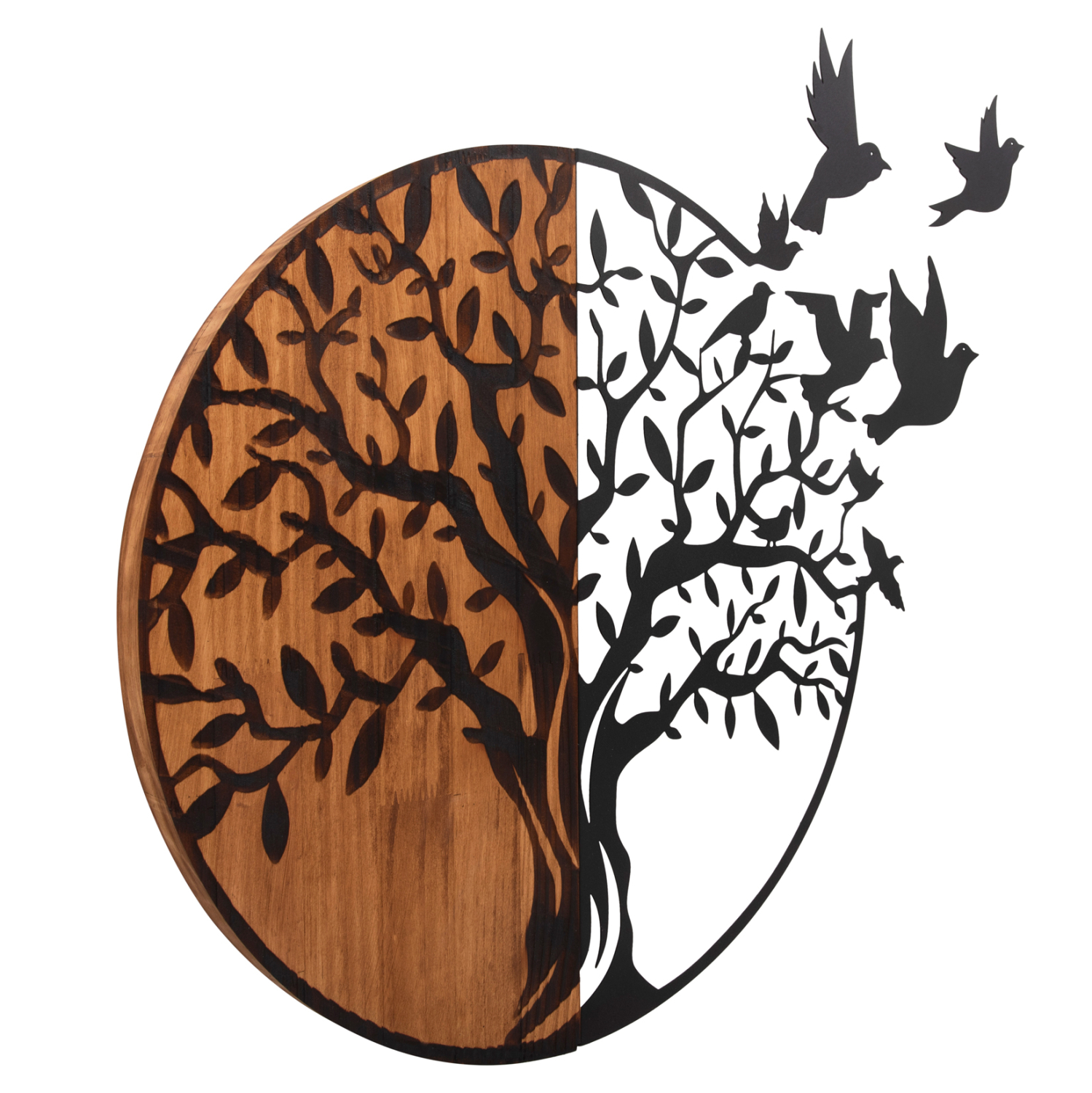 ΔΙΑΚΟΣΜΗΤΙΚΟ ΤΟΙΧΟΥ ILLUSION HM4647 ΜΕΤΑΛΛΟ-ΞΥΛΟ 56,5x3x56,5Υεκ. - Image 3