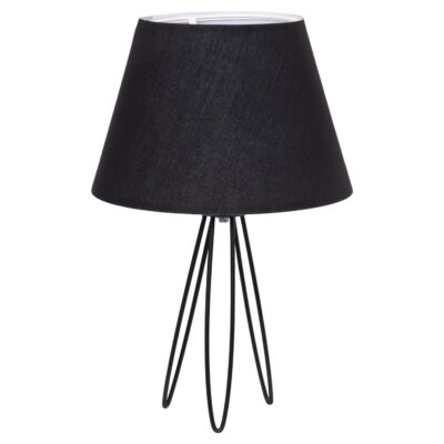 ΕΠΙΤΡΑΠΕΖΙΟ ΦΩΤΙΣΤΙΚΟ LIVO HM4708.01 ΜΑΥΡΟ ΜΕ ΤΡΙΠΟΔΗ ΜΕΤΑΛΛΙΚΗ ΒΑΣΗ Φ22x36Υεκ.