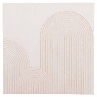 ΠΙΝΑΚΑΣ ΤΕΤΡΑΓΩΝΟΣ ΣΕΙΡΑ SANTORINI HM4517 MDF ΣΕ ΥΠΟΛΕΥΚΟ ΧΡΩΜΑ 80x4,5(πάχος)x80Υεκ.