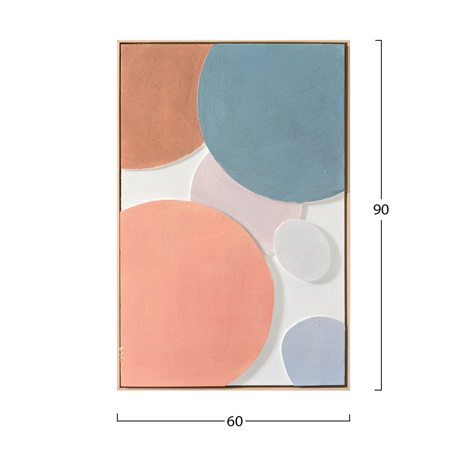 ΠΙΝΑΚΑΣ ΤΟΙΧΟΥ 3D FLUO HM4543.02 ΜΕ ΚΟΡΝΙΖΑ ΜΠΕΖ-ΧΕΙΡΟΠΟΙΗΤΑ ΣΧΕΔΙΑ 60x4,5Χ90Υεκ. - Image 2