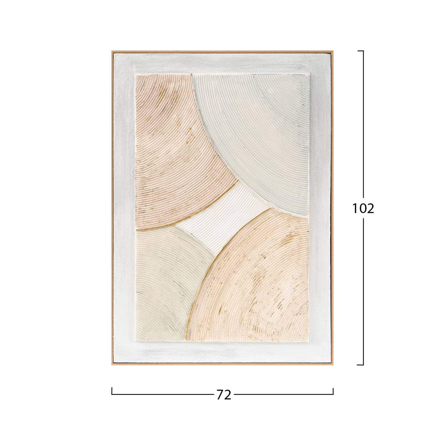 ΠΙΝΑΚΑΣ ΤΟΙΧΟΥ 3D HM4554 ΜΕ ΚΟΡΝΙΖΑ ΜΠΕΖ-ΧΕΙΡΟΠΟΙΗΤΕΣ ΚΑΜΠΥΛΕΣ 72x5Χ102Υεκ. - Image 2