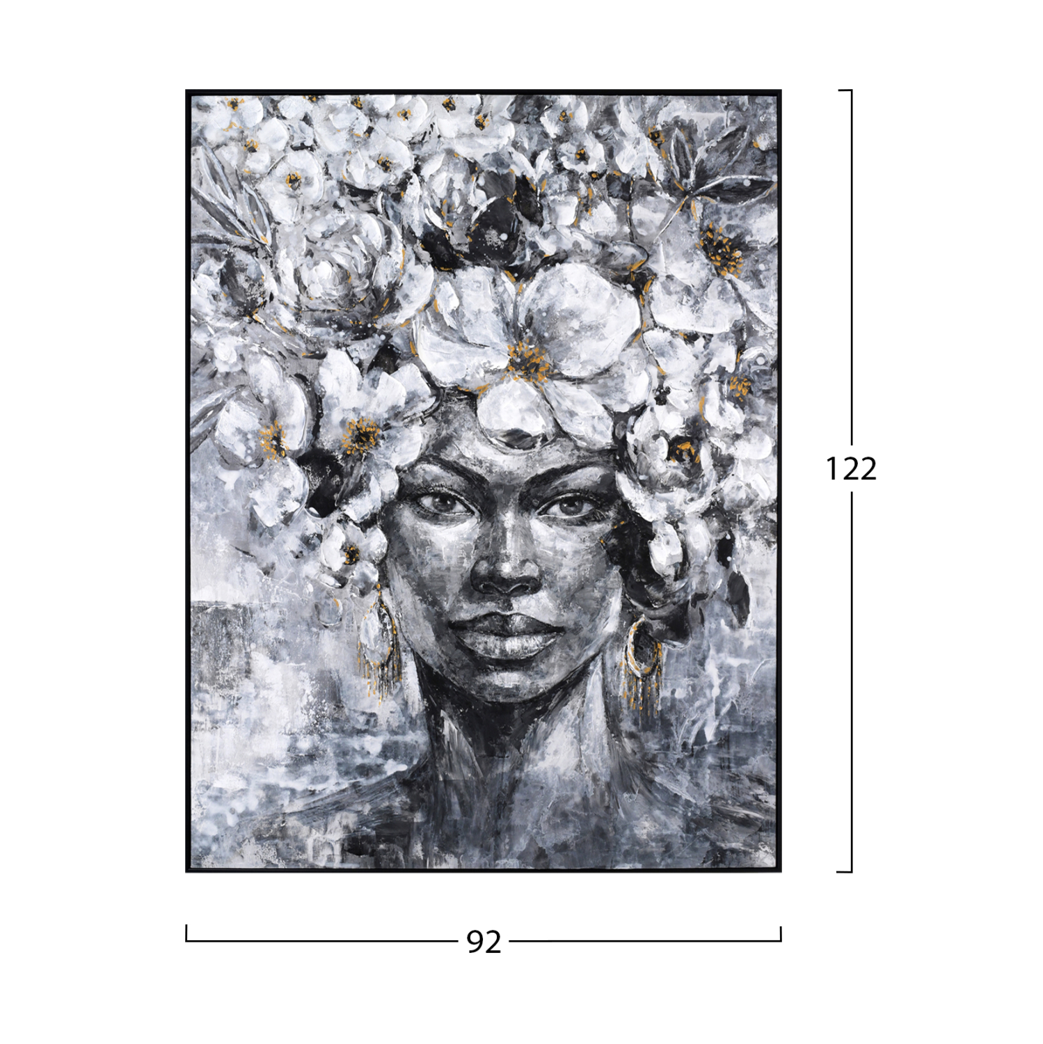 ΠΙΝΑΚΑΣ TOIXOY MARIP HM4545 ΚΟΡΝΙΖΑ ΜΑΥΡΗ-ΚΑΜΒΑΣ ΕΚΤΥΠΩΣΗ 92x4,5x122Υεκ - Image 2