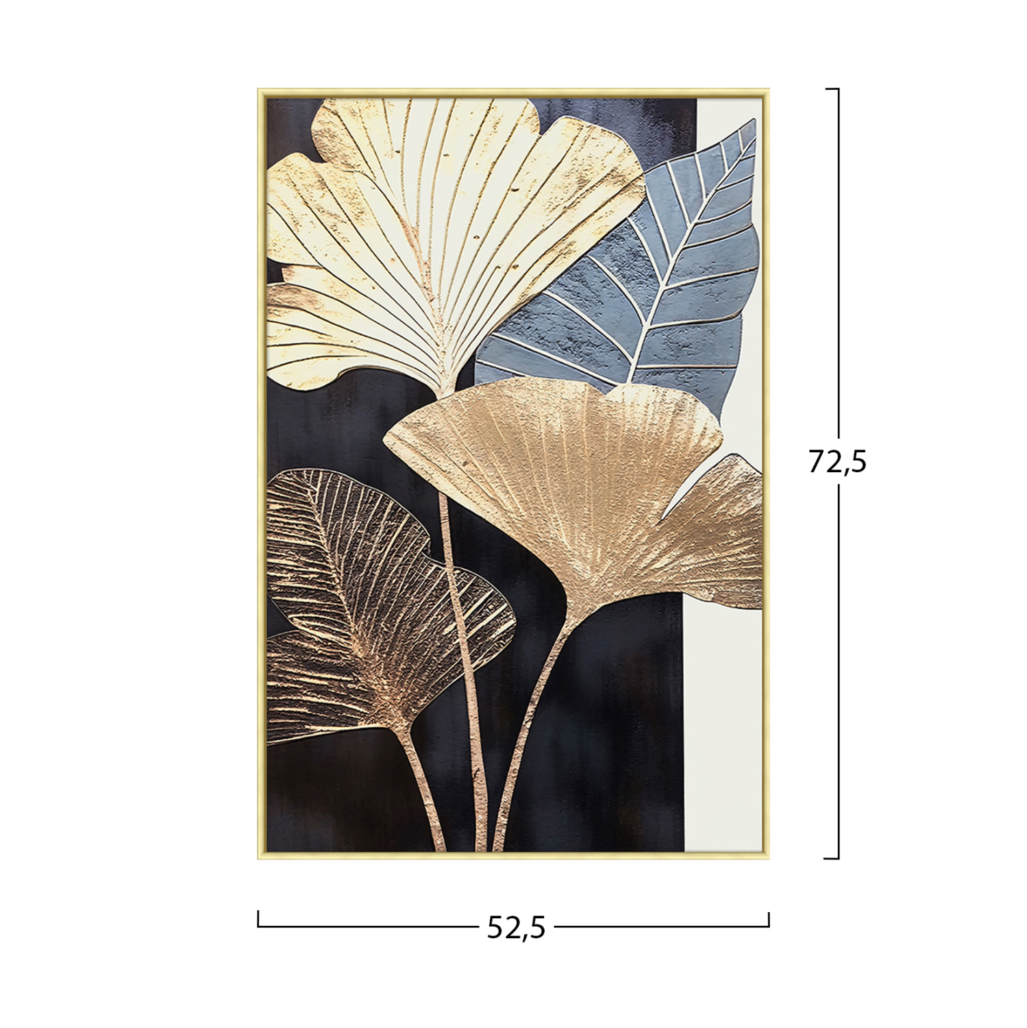 ΠΙΝΑΚΑΣ TOIXOY TROPICO HM4546.01 ΚΟΡΝΙΖΑ ΜΠΕΖ-ΚΑΜΒΑΣ ΕΚΤΥΠΩΣΗ 52,5x2,8x72,5Υεκ. - Image 2