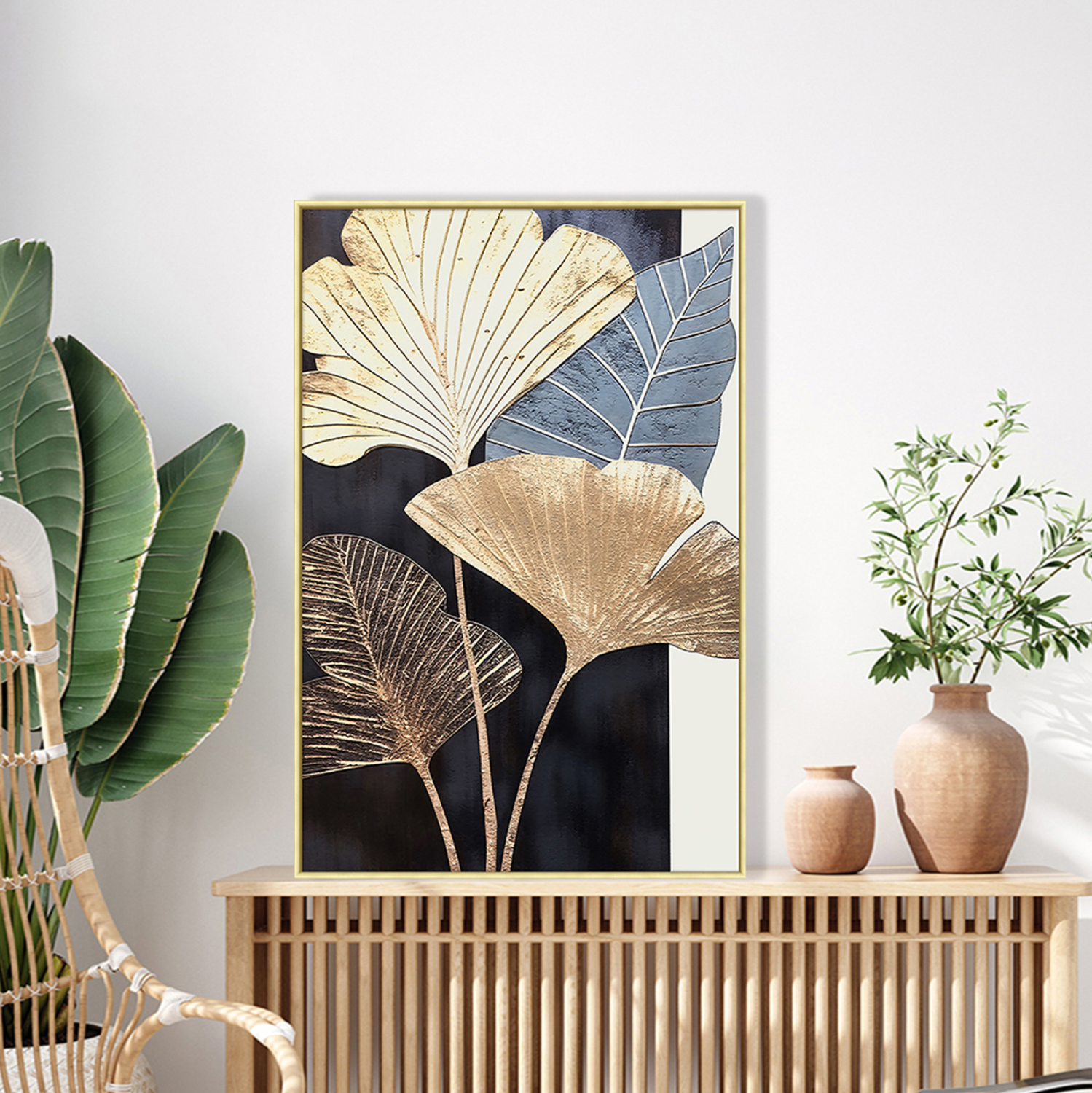 ΠΙΝΑΚΑΣ TOIXOY TROPICO HM4546.01 ΚΟΡΝΙΖΑ ΜΠΕΖ-ΚΑΜΒΑΣ ΕΚΤΥΠΩΣΗ 52,5x2,8x72,5Υεκ. - Image 3