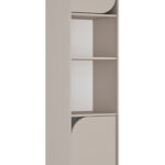 Ritmo βιβλιοθήκη με 2 πόρτες 45x40x200εκ. Greige