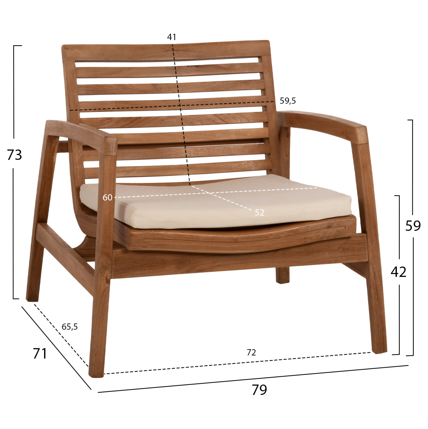 ΣΕΤ ΣΑΛΟΝΙ ΕΞΩΤ. ΧΩΡΟΥ 4TMX DOVER HM9624 ΑΝΑΚΥΚΛΩΜΕΝΟ ΤΕΑΚ- ΜΑΞΙΛΑΡΙΑ ΜΟΚΑ - Image 3