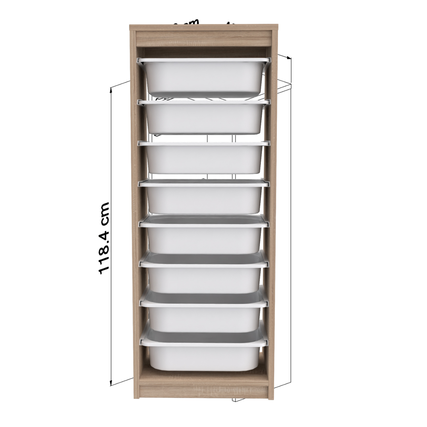 ΣΥΡΤΑΡΙΕΡΑ SANI HM18201.03 ΜΕΛΑΜΙΝΗ SONAMA-ΛΕΥΚΑ ΣΥΡΤΑΡΙΑ P.E. 45,5x29,6x118,5Υεκ - Image 3