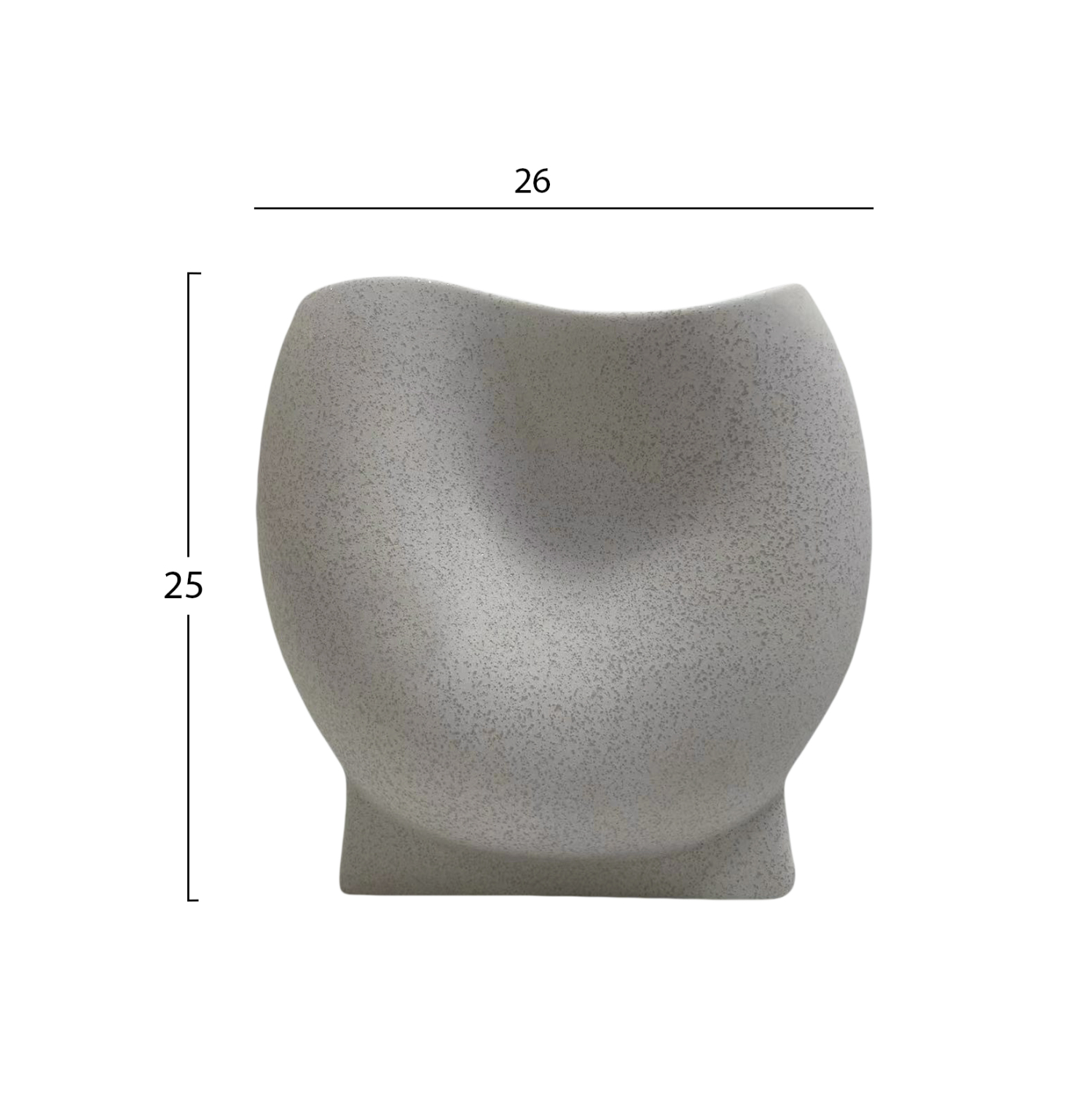 ΕΠΙΤΡΑΠΕΖΙΟ ΚΕΡΑΜΙΚΟ ΔΙΑΚΟΣΜΗΤΙΚΟ GLAΖΕ HM4610.01 ΥΠΟΛΕΥΚΟ ΚΡΥΣΤΑΛΛΙΚΟ 26x14x25Υεκ - Image 2