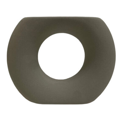 ΕΠΙΤΡΑΠΕΖΙΟ ΚΕΡΑΜΙΚΟ ΔΙΑΚΟΣΜΗΤΙΚΟ ELLIPTO HM4646.03 ΓΚΡΙ ΜΑΤ 18x6,5x14Υεκ