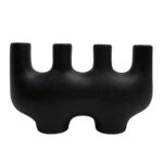 ΕΠΙΤΡΑΠΕΖΙΟ ΚΕΡΑΜΙΚΟ ΔΙΑΚΟΣΜΗΤΙΚΟ MANI HM4641.02 ΜΑΥΡΟ ΜΑΤ 21x6x13Υεκ