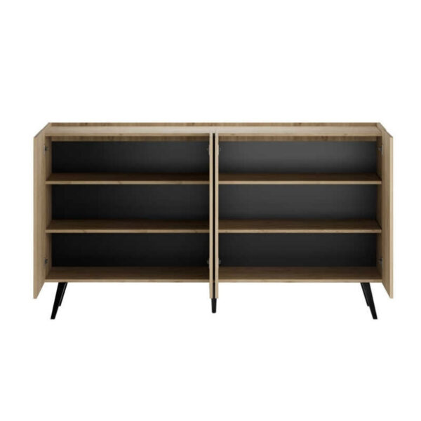 Μπουφές Luna Megapap χρώμα florida oak 180x43x100εκ. - Image 4