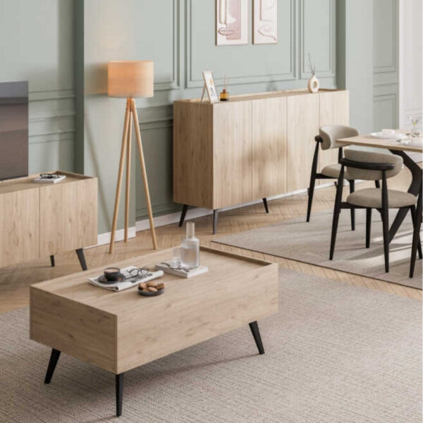 Μπουφές Luna Megapap χρώμα florida oak 180x43x100εκ. - Image 6
