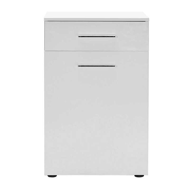 Ντουλάπι - Καλάθι απλύτων Diamond Megapap χρώμα λευκό gloss 52x38x83εκ. - Image 4