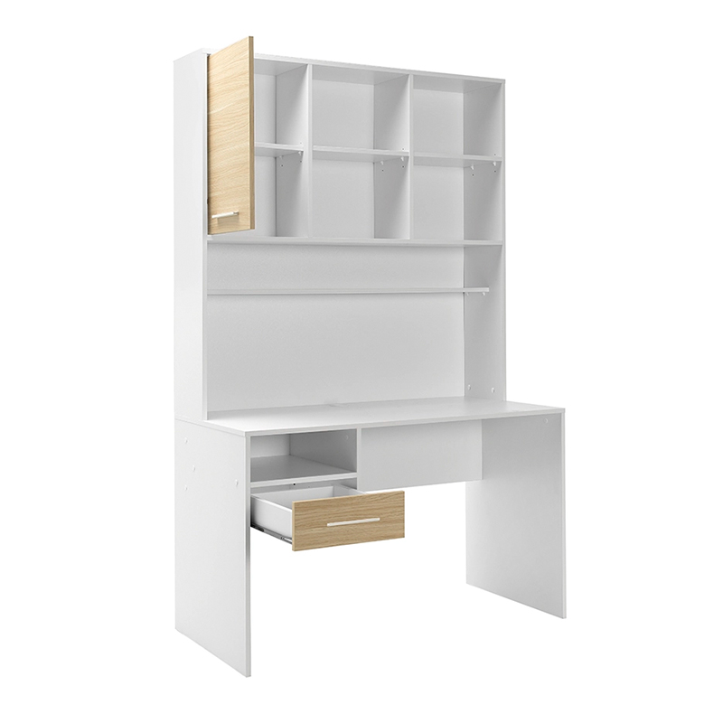 Γραφείο εργασίας London Megapap χρώμα λευκό - oak 120x60x196εκ. - Image 3