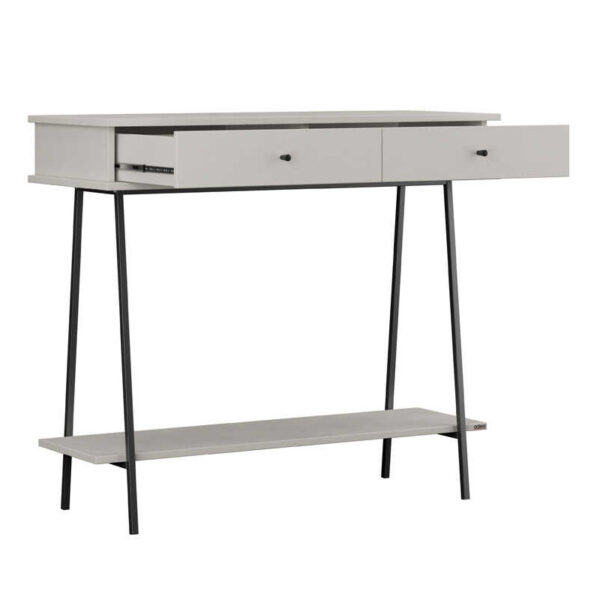 Κονσόλα Elite Megapap χρώμα λευκό του πάγου 100x40x88εκ. - Image 3