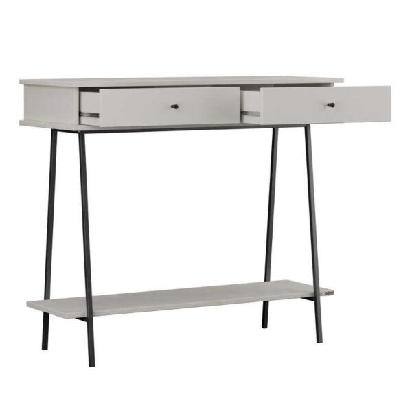 Κονσόλα Elite Megapap χρώμα λευκό του πάγου 100x40x88εκ. - Image 4