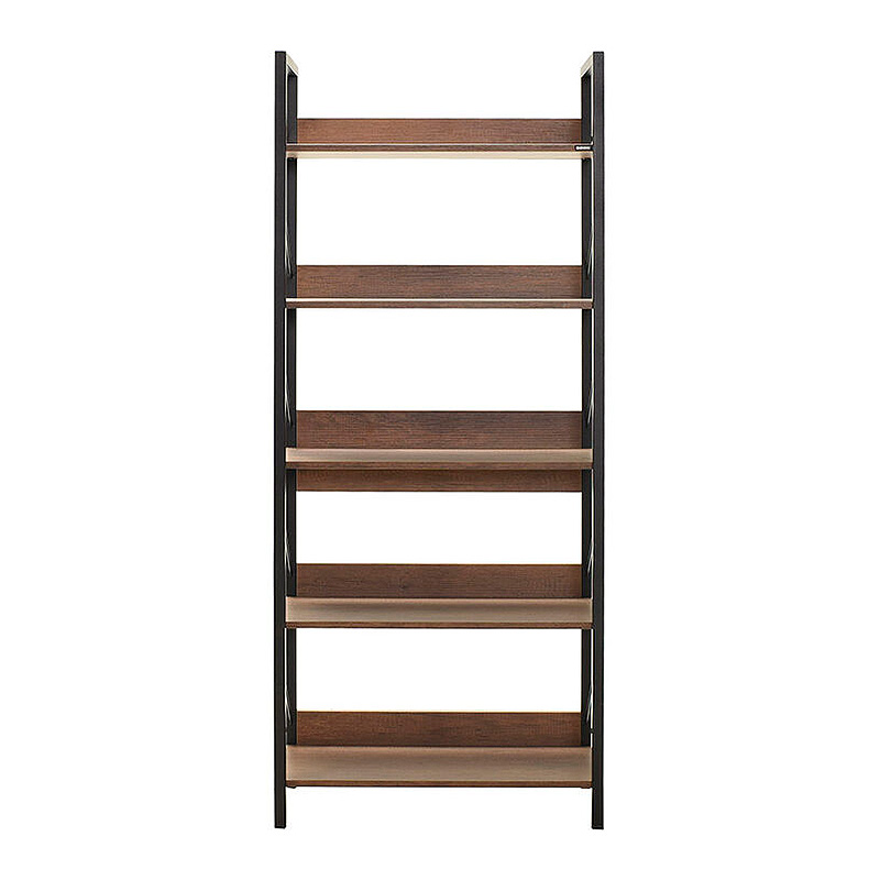 Βιβλιοθήκη Connect Megapap χρώμα καρυδί 73x35x172εκ. - Image 2