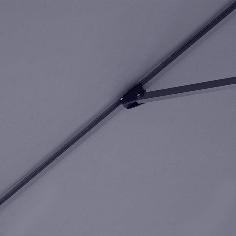Ομπρέλα κήπου Dylan Megapap αλουμινίου χρώμα ανθρακί 3x3m. - Image 4