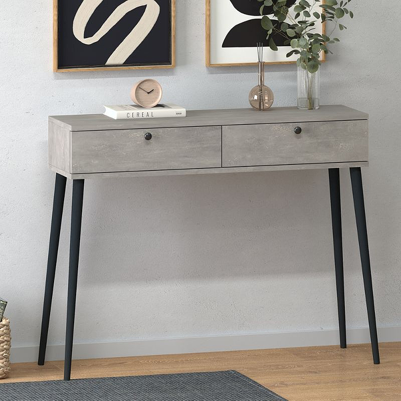 Κονσόλα Alis Megapap χρώμα γκρι ρετρό 110x29x88εκ. - Image 2