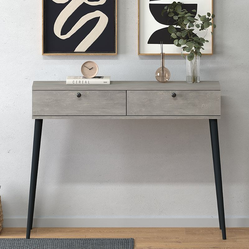 Κονσόλα Alis Megapap χρώμα γκρι ρετρό 110x29x88εκ. - Image 3