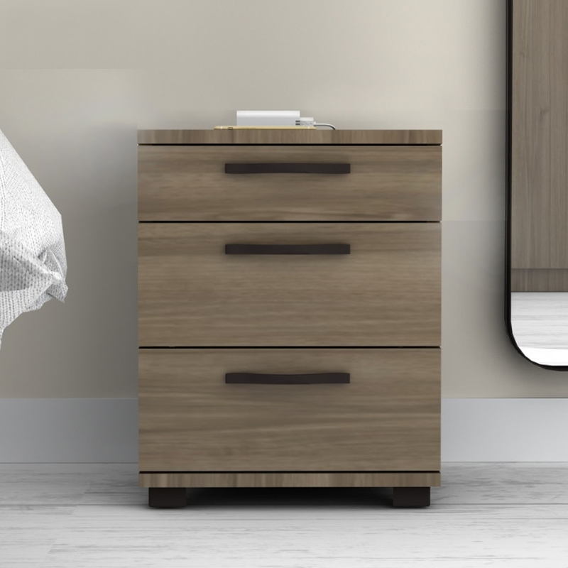 Κομοδίνο - συρταριέρα γραφείου Roco Megapap χρώμα καρυδί 40x39x57εκ. - Image 3