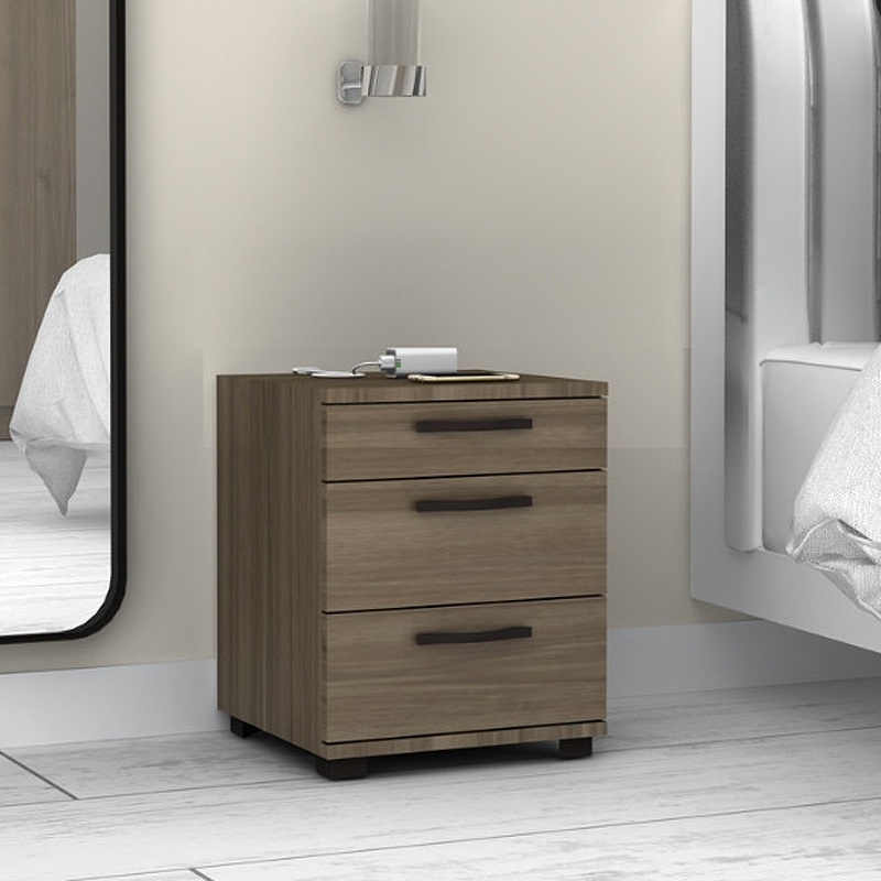 Κομοδίνο - συρταριέρα γραφείου Roco Megapap χρώμα καρυδί 40x39x57εκ. - Image 4