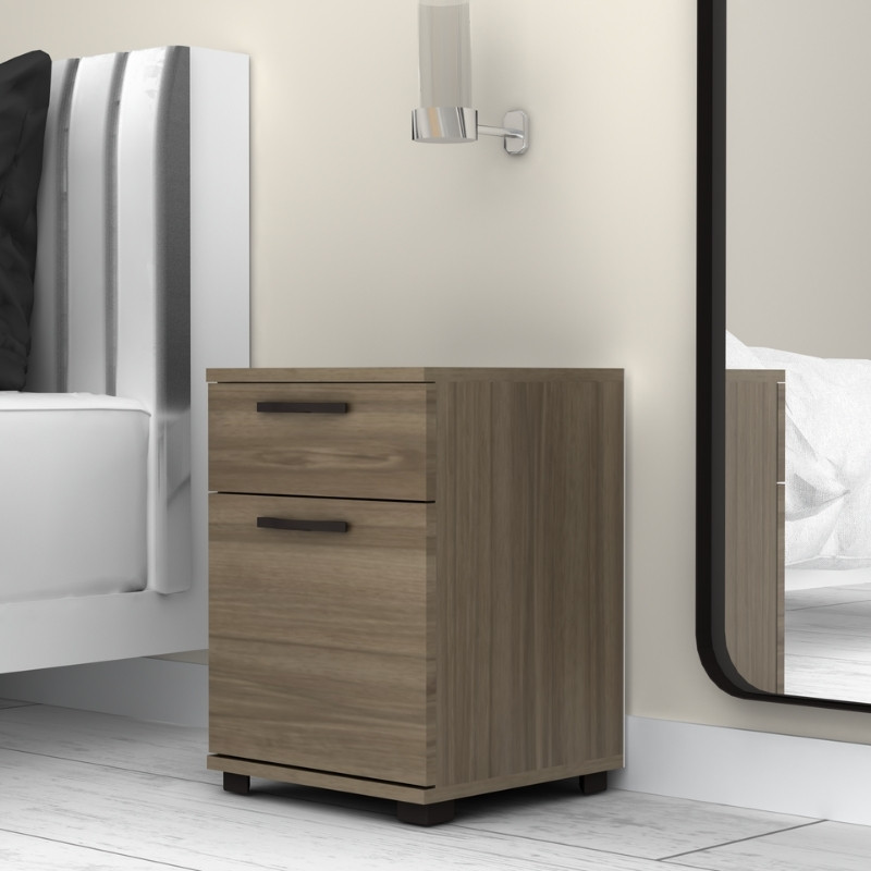 Κομοδίνο - συρταριέρα γραφείου Veto Megapap χρώμα καρυδί 40x39x57εκ. - Image 2