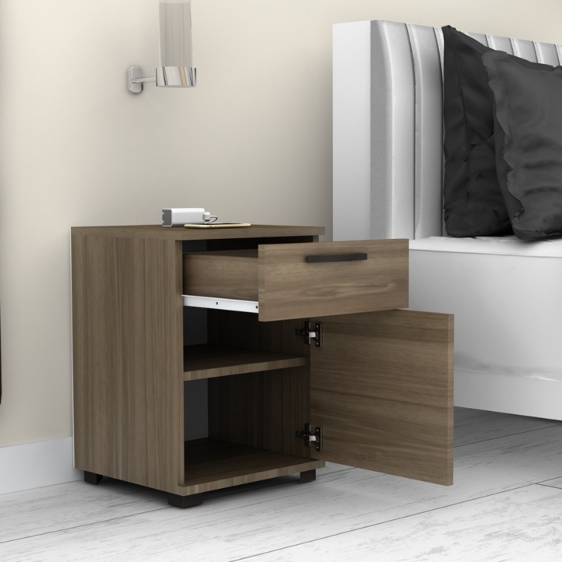 Κομοδίνο - συρταριέρα γραφείου Veto Megapap χρώμα καρυδί 40x39x57εκ. - Image 3