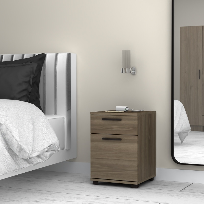 Κομοδίνο - συρταριέρα γραφείου Veto Megapap χρώμα καρυδί 40x39x57εκ. - Image 4