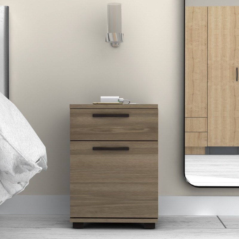 Κομοδίνο - συρταριέρα γραφείου Veto Megapap χρώμα καρυδί 40x39x57εκ. - Image 5