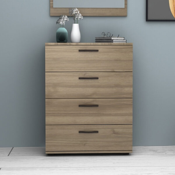 Συρταριέρα Velika Megapap χρώμα καρυδί 73x44x96εκ. - Image 3