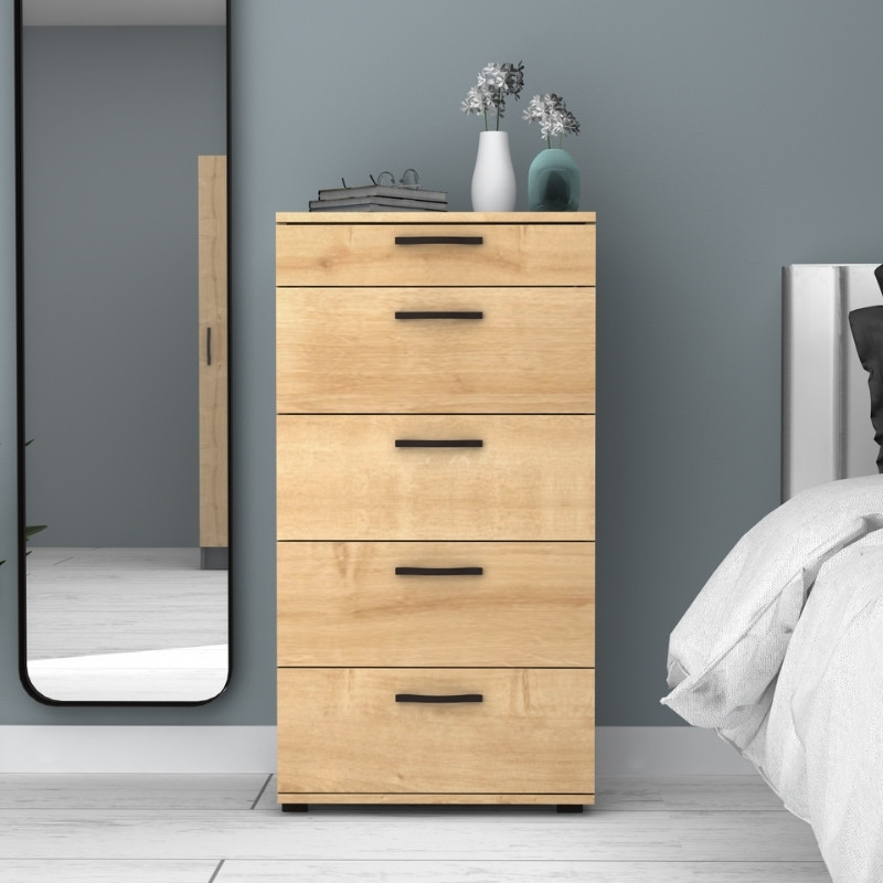 Συρταριέρα Helia Megapap χρώμα φυσικό οξιάς 60x44x108εκ. - Image 3