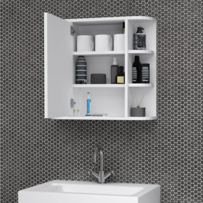 Καθρέπτης μπάνιου Diro Μegapap χρώμα λευκό 65x17,5x60εκ.