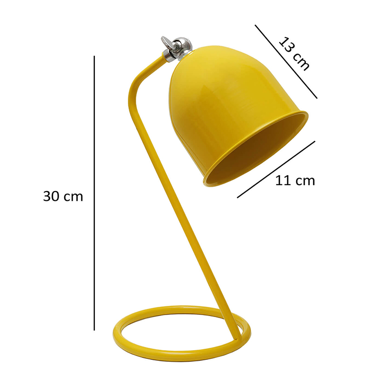 Φωτιστικό γραφείου Treviso Megapap E14 μεταλλικό χρώμα κίτρινο 11x13x30εκ. - Image 2