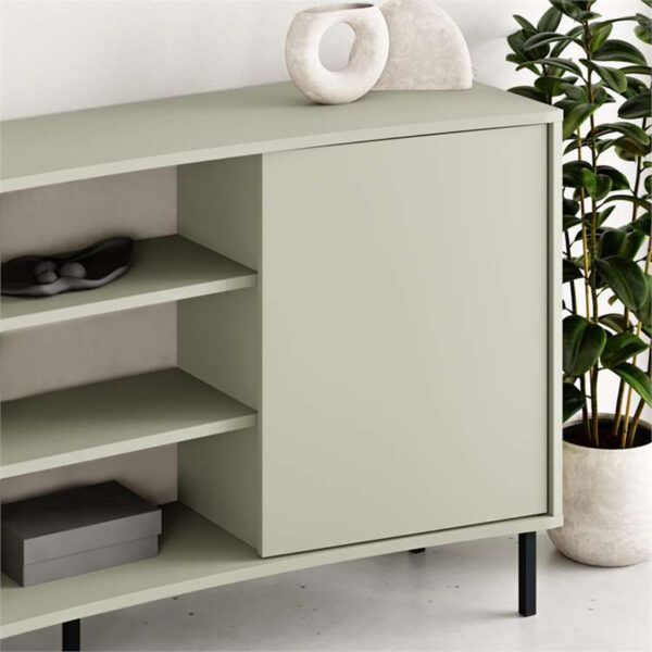 Μπουφές Frem Megapap χρώμα ash green 150x40x81εκ. - Image 3