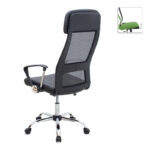 Καρέκλα γραφείου Ovis Megapap με τεχνόδερμα και ύφασμα Mesh χρώμα μαύρο 63x63x119/129εκ.