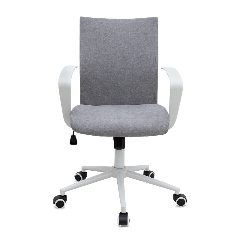 Καρέκλα γραφείου Berlin Megapap υφασμάτινη χρώμα γκρι - λευκό 64x63x89/96εκ. - Image 3