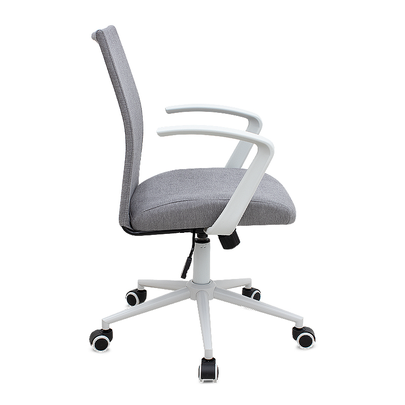 Καρέκλα γραφείου Berlin Megapap υφασμάτινη χρώμα γκρι - λευκό 64x63x89/96εκ. - Image 4