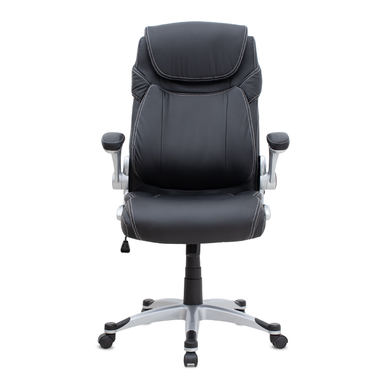 Καρέκλα γραφείου διευθυντική Gustavo Megapap από τεχνόδερμα χρώμα μαύρο 69x65x116/126εκ. - Image 3