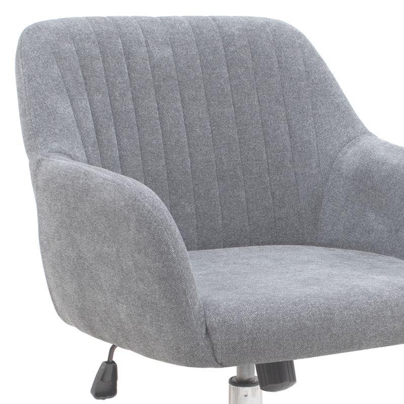 Καρέκλα γραφείου Lana Megapap υφασμάτινη χρώμα γκρι 61x61x80/90εκ. - Image 6