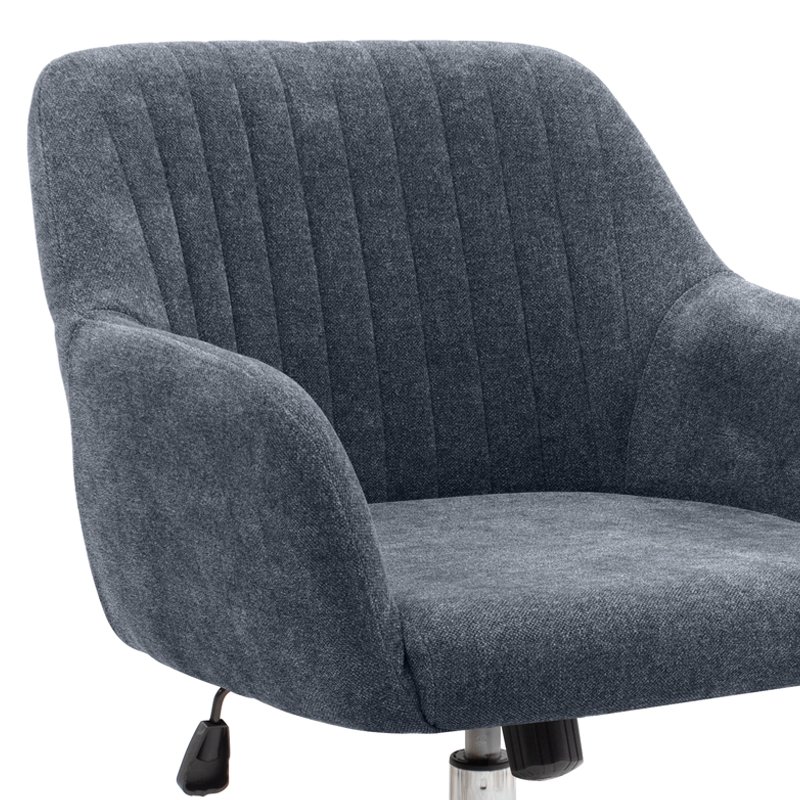 Καρέκλα γραφείου Lana Megapap υφασμάτινη χρώμα ανθρακί 61x61x80/90εκ. - Image 6