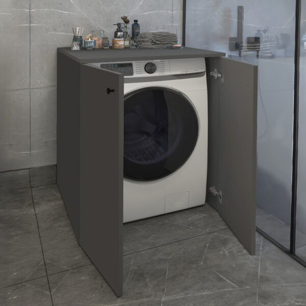 Έπιπλο πλυντηρίου Gray Megapap χρώμα ανθρακί 70x66x90εκ. - Image 2