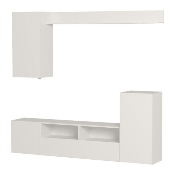 Σύνθεση τηλεόρασης Rodos Megapap χρώμα λευκό 210,2x36x90,4εκ. - Image 3