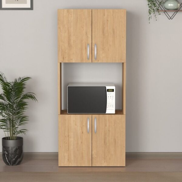 Ντουλάπα κουζίνας Armado Megapap χρώμα sapphire oak 60x32x140εκ. - Image 2