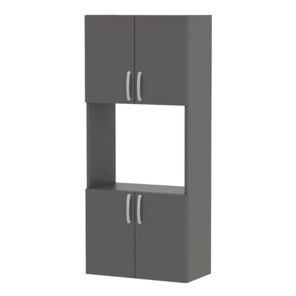 Ντουλάπα κουζίνας Armado Megapap χρώμα ανθρακί 60x32x140εκ. - Image 3