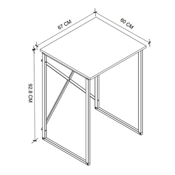 Έπιπλο πλυντηρίου Doyle Megapap χρώμα λευκό 67x60x92,8εκ. - Image 3