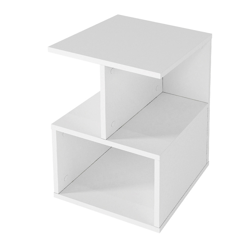 Κομοδίνο - Τραπεζάκι βοηθητικό Entiero Megapap χρώμα λευκό 39,8x35x54,6εκ. - Image 5